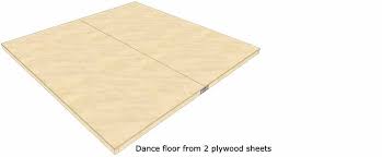 how to build a dance floor out of plywood