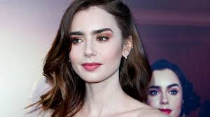 lily collins shows off natural freckles