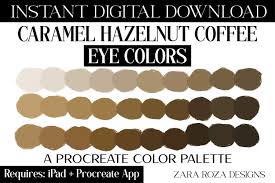 caramel hazelnut coffee eye colors