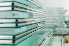 sheets of tempered window glass stock