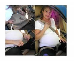 Tummy Shield Seat Belt Keeps Mother And