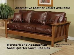 Quarter Sawn Oak Leather Sofa Collection