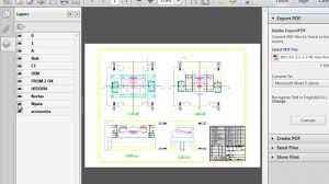 create autocad file to pdf with layer