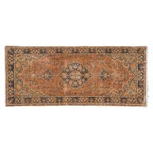 antique tabriz style rug in natural