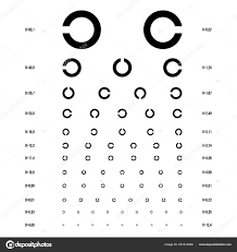 Vector Eye Test Chart Stock Vector Sumkinn 221212260