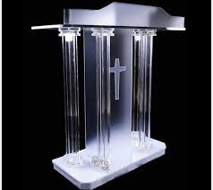 Lecterns are common in classrooms, churches and auditoriums. Acrylic Church Lectern Acrylic Podium Pulpit Speech Speak Stand 603097528428 Ebay