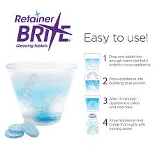 Best cleaning solutions for retainers. Retainer Brite 96 Tablets 3 Months Supply Walmart Com Walmart Com