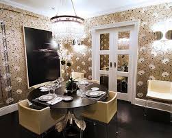 gold dining room decor