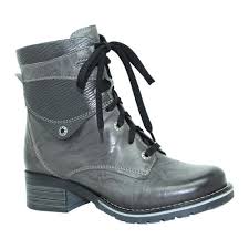 Womens Dromedaris Kara Metallic Boot Size 37 M Slate Leather