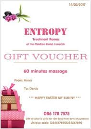 Example Of Personalized Gift Voucher For Easter Or Any Other
