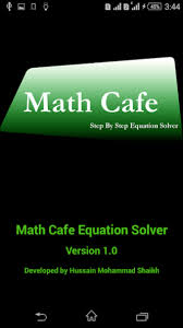 Math Cafe Equation Solver 2 Free
