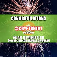Congratulations Crypton101 Instagram Youve Won The 20