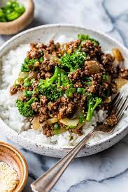 ground beef and broccoli stir fry