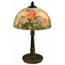 Silver, bronze, polyresin, fabric, metal, resin. Dale Tiffany 16 In Antique Bronze Rose Dome Table Lamp With Hand Painted Glass Shade 10057 610 The Home Depot