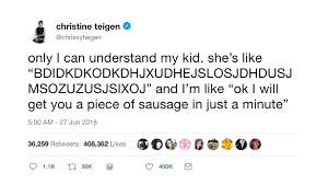 Welp, after cleansing her twitter feed of old tweets and mean trolls, chrissy is now private on. 20 Chrissy Teigen Tweets That Are Hilariously Relatable