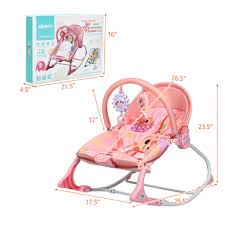 Only 1 available and it's in 2 people's carts. Gymax Adjustable Infant Rocker Bouncer Baby Rocking Chair Toddler W Awning Pink Walmart Com Walmart Com