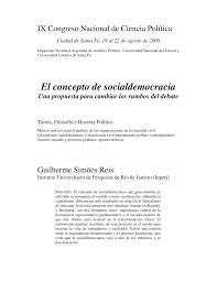pdf el concepto de socialdemocracia