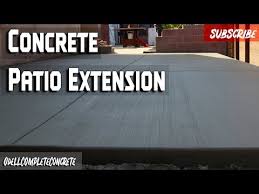 A Concrete Patio Extension Diy