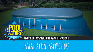 intex oval frame pools instructions