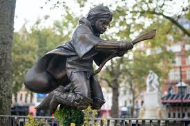 The statues mark significant eras and personalities in the history of british cinema over the last 100 years. Harry Potter Statue Unveiled In London S Leicester Square Peeblesshire News