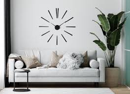 Large Modern Wall Clock White Elegance