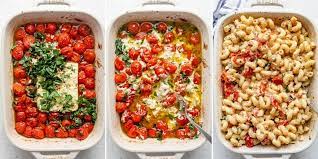 Baked Feta Pasta With Cherry Tomatoes Feelgoodfoodie gambar png