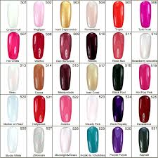 Shellac Gel Nail Polish Colors Chart Nails Gallery