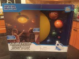 Uncle Milton Solar System In My Room Mobile Remote Controlled Light Up Sun New