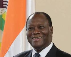 Alhassan Ouattara, president of Ivory Coast
