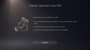 how to transfer all data from ps4 to ps5
