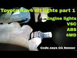 toyota rav4 check engine lights vsc