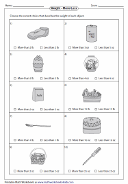 weight worksheets