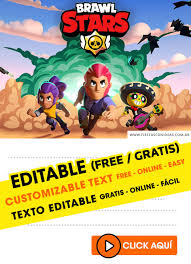 In brawl stars you can control one of the 27 available characters. 6 Free Brawl Stars Birthday Invitations For Edit Customize Print Or Send Via Whatsapp Fiestas Con Ideas