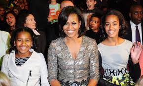 Michelle obama had an uncanny way of captivating her audience during. Michelle Obama Looks Identical To Daughters Sasha And Malia In Rare Childhood Photo Hello