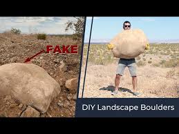 Diy Landscape Boulders How To Make
