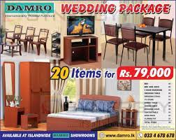 damro wedding package for 20 items for