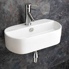 countertop mounted oval bathroom basin