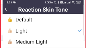 zoom meetings reaction skin tone