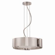 light satin nickel pendant