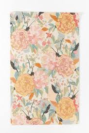 rosamelle blush blooms hand tufted rug