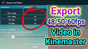 how export 48 fps 50 fps 60 fps video