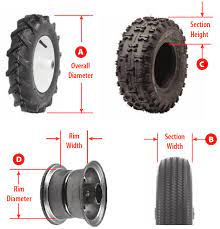 how to measure a mower tire