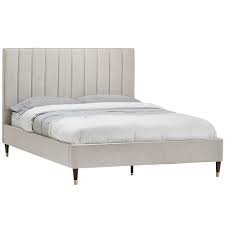 bosco linen queen bed with headboard