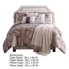 pink 10 piece queen size comforter