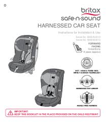 User Manual Britax Safe N Sound Maxi