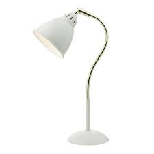 All desk lamps can be shipped to you at home. Hollywood Adjustable Desk Lamp In White And Brass Finish Hol4213 Lighting From The Home Lighting Centre Uk