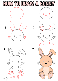 easy bunny drawing how to draw