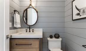 Powder Rooms In Gray And Turquoise