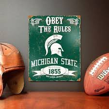 Spartans Embossed Metal Sign Wall Art