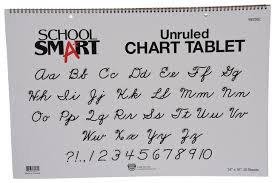 School Smart Chart Tablet 24 X 16 Inches Unruled 25 Sheets